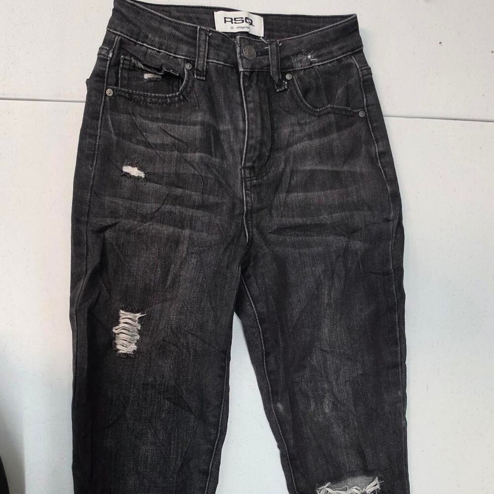 Rsq black denim jeans size